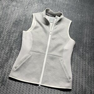 Skechers GO GOLF Women's Performance Vest Gray Sleeveless Zip Front Size Medium‎